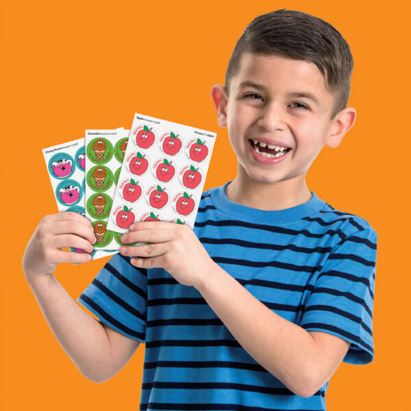 Snappy!-Apple Scented Stickers, 24 Per Pack, 6 Packs