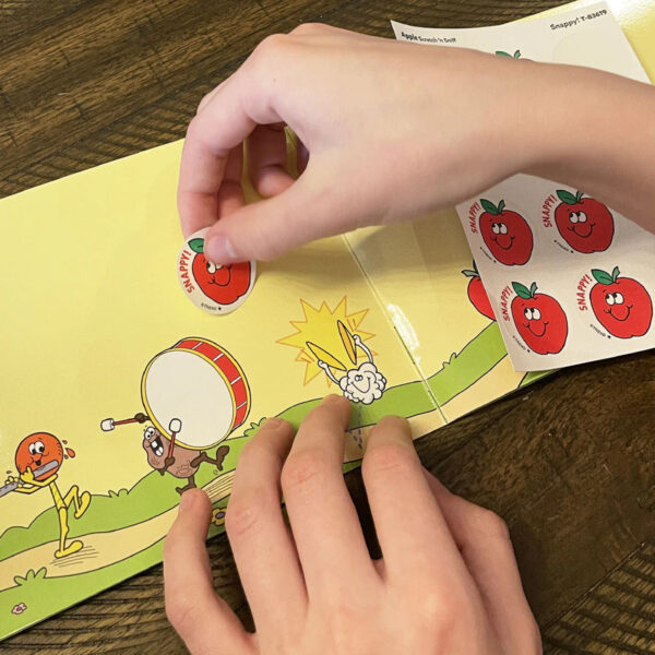 Snappy!-Apple Scented Stickers, 24 Per Pack, 6 Packs