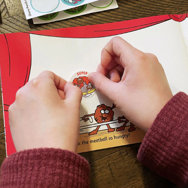 Super Stuff!-Spaghetti Scented Stickers, 24 Per Pack, 6 Packs