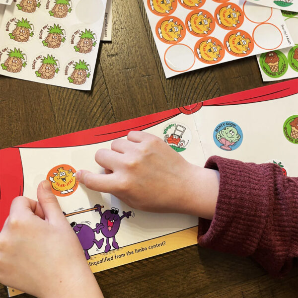 Tear-ific!-Onion Scented Stickers, 24 Per Pack, 6 Packs