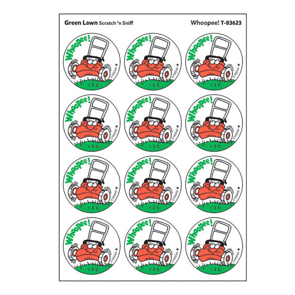 Whoopee!-Green Lawn Scented Stickers, 24 Per Pack, 6 Packs