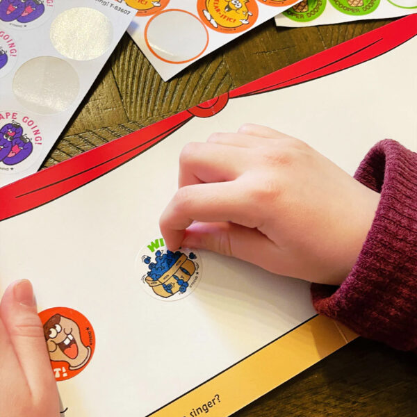 Wild!-Blueberry Scented Stickers, 24 Per Pack, 6 Packs