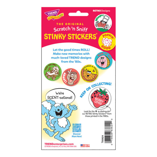 Wild!-Blueberry Scented Stickers, 24 Per Pack, 6 Packs