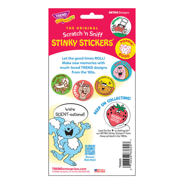 Wow!-Bubble Gum Scented Stickers, 24 Per Pack, 6 Packs