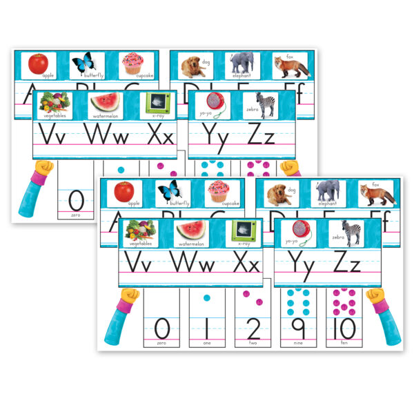 ERST-8431-2.jpg Color Harmony Photo Alphabet Bulletin Board Set, 2 Sets