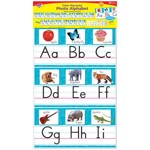 ERST-8431-2_3.jpg Color Harmony Photo Alphabet Bulletin Board Set, 2 Sets