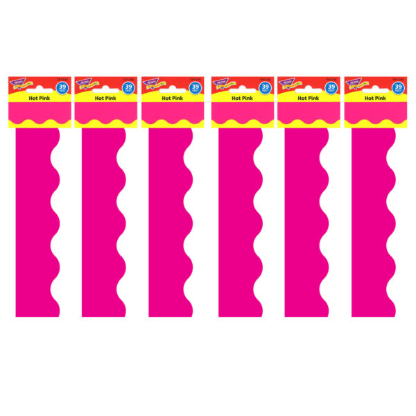 Hot Pink Terrific Trimmers, 39 Feet Per Pack, 6 Packs