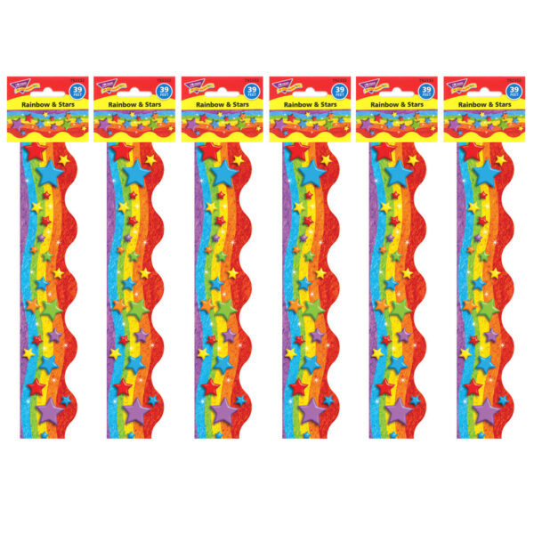 Rainbow , 39 Feet Per Pack, 6 Packs