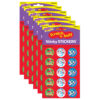 Christmas-Peppermint Stinky Stickers, 60 Per Pack, 6 Packs