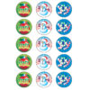 Christmas-Peppermint Stinky Stickers, 60 Per Pack, 6 Packs
