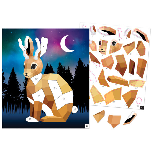ERSTCR10325-2_3.jpg Magical Creatures Modern Mosaics Stick to the Numbers Activity Book, Pack of 2