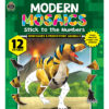 ERSTCR10326-2_4.jpg Dinosaurs Modern Mosaics Stick to the Numbers Activity Book, Pack of 2