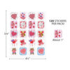 Valentines Day Stickers, 120 Per Pack, 12 Packs