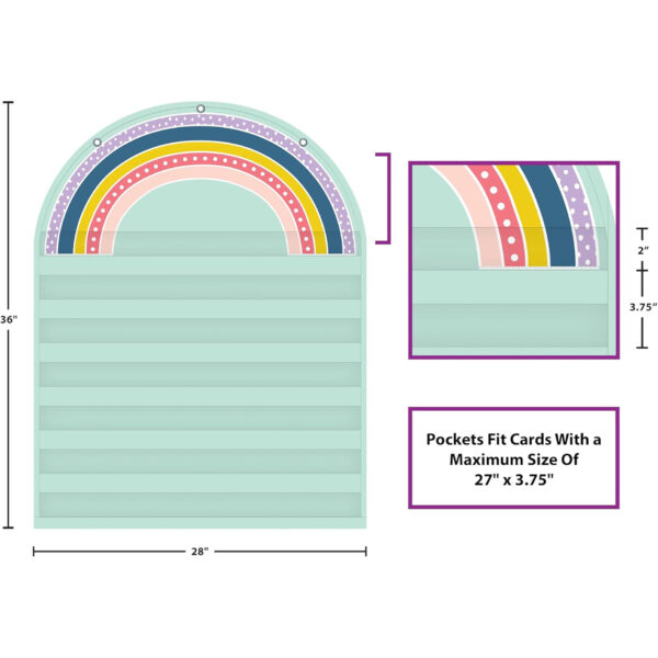 Oh Happy Day Rainbow 7 Pocket Chart