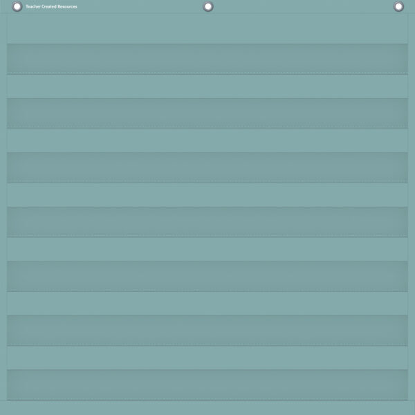 Calming Blue 7 Pocket Chart, 28" x 28"