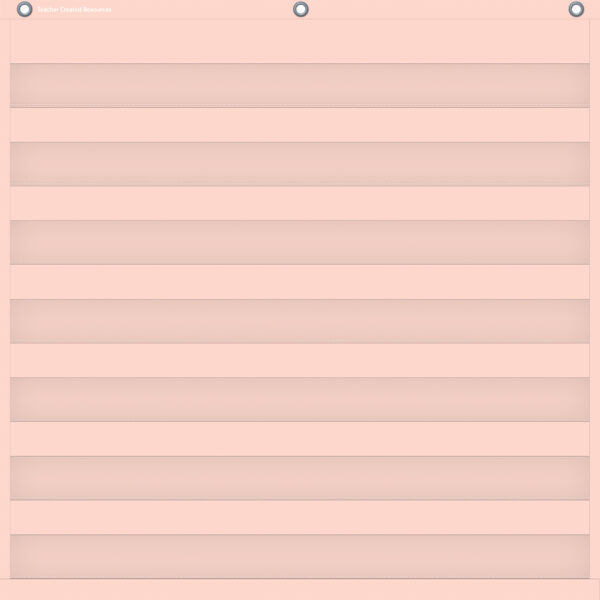 Blush 7 Pocket Chart, 28" x 28"