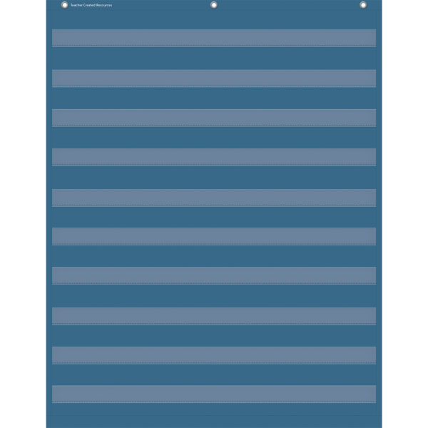 Slate Blue 10 Pocket Chart, 34" x 44"