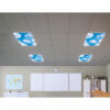 Calming Covers Ceiling Light Filters, 2' x 4', Clouds, Pack of 4
