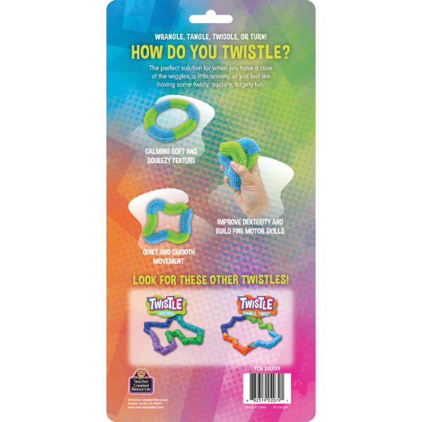 Twistle Squish, Aqua & Lime, Pack of 2