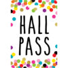 Confetti Hall Pass with Lanyard, 4 Per Pack, 3 Packs