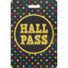 Chalkboard Brights Hall Pass with Lanyard, 4 Per Pack, 3 Packs