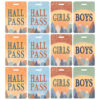 Moving Mountains Hall Pass with Lanyard, 4 Per Pack, 3 Packs