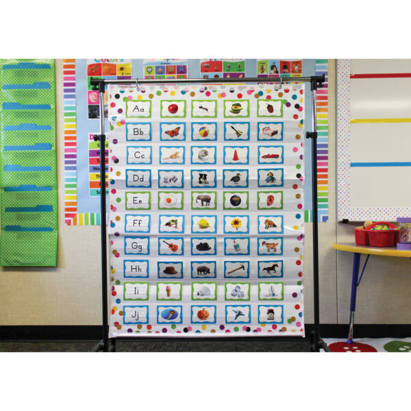 Confetti 10 Pocket Chart, 34" x 44"