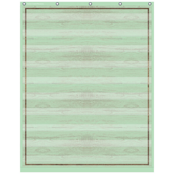 Mint Painted Wood Design 10 Pocket Chart, 34" x 44"