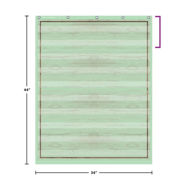 Mint Painted Wood Design 10 Pocket Chart, 34" x 44"