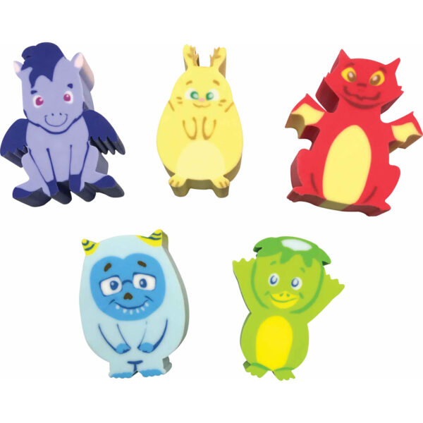 Whatsits Collectable Erasers Mystery Packs: Fantasy Friends, 20 Per Set, 2 Sets