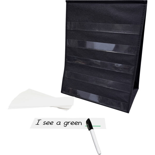 Black Desktop Pocket Chart, 15-1-2" x 12", Pack of 2