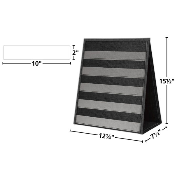 Black Desktop Pocket Chart, 15-1-2" x 12", Pack of 2
