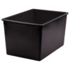 Black Plastic Multi-Purpose Bin Black Plastic Multi-Purpose Bin, Pack of 3