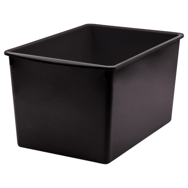 Black Plastic Multi-Purpose Bin Black Plastic Multi-Purpose Bin, Pack of 3