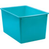 Teal Plastic Multi-Purpose Bin Plastic Multi-Purpose Bin, Teal, Pack of 6