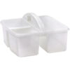 Plastic Storage Caddy, Clear, Pack of 6