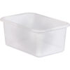 Small Plastic Storage Bin, Clear, Pack of 6