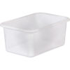 Small Plastic Storage Bin, Clear, Pack of 6