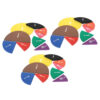 Foam Fraction Circles, 51 Pieces Per Set, 3 Sets