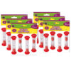Sand Timers, Small, 1 Minute, 4 Per Pack, 6 Packs
