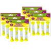 Sand Timers, Small, 3 Minute, 4 Per Pack, 6 Packs