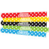 Polka Dots Happy Birthday Slap Bracelets, 10 Per Pack, 6 Packs