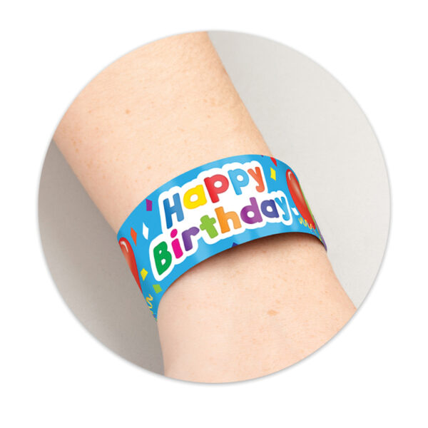 Happy Birthday Balloons Slap Bracelets, 10 Per Pack, 6 Packs