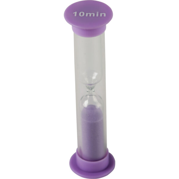 ERSTCR20682-6_2.jpg Small Sand Timer, 10 Minute, Purple, 4 Per Pack, 6 Packs