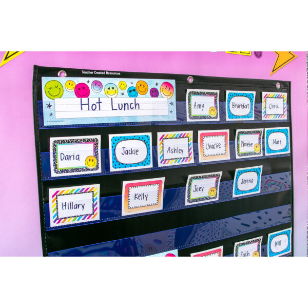 Black 7 Pocket Chart