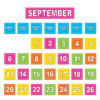 Black Calendar Pocket Chart (25" x 36")