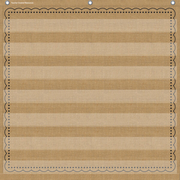 7-Pocket Pocket Chart, Burlap Design, 28" x 28"