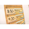 14-Pocket Pocket Chart, Burlap Design, 13" x 34"