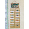 File Storage Pocket Chart, 10 Pockets, Burlap Design, 14" x 58"