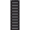 File Storage Pocket Chart, 10 Pockets, Black, 14" x 58"